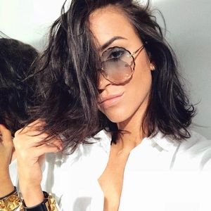 Brand New Chloe Rosie Rimless Scalloped Sunglasses